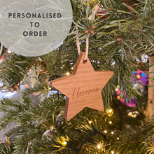 Load image into Gallery viewer, Personalised Christmas Star
