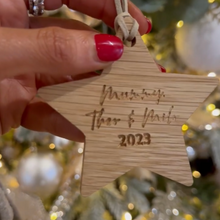Load image into Gallery viewer, Personalised Christmas Star