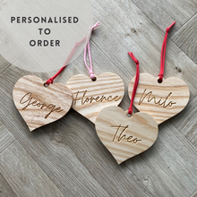 Load image into Gallery viewer, Personalised Valentine's Heart Tag