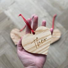 Load image into Gallery viewer, Personalised Valentine's Heart Tag