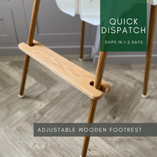 Load image into Gallery viewer, IKEA Antilop Adjustable Wooden Footrest, Oak Wood, Handmade in UK