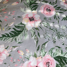 Load image into Gallery viewer, Grey Floral Print