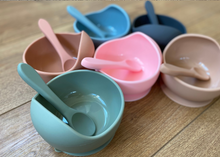 Load image into Gallery viewer, Silicone Suction Bowl and Spoon