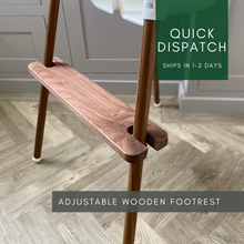 Load image into Gallery viewer, IKEA Antilop Adjustable Wooden Footrest, Walnut Wood, Handmade in UK