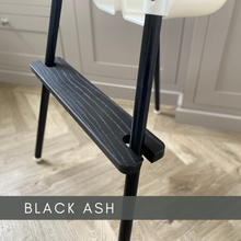 Load image into Gallery viewer, IKEA Antilop Adjustable Wooden Footrest, Black Ash Wood, Handmade in UK