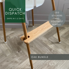 Load image into Gallery viewer, Oak Footrest and Leg Stickers Bundle