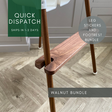 Load image into Gallery viewer, Walnut Footrest and Leg Stickers Bundle