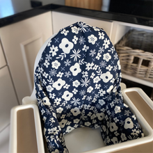Load image into Gallery viewer, Waterproof and Wipeable Navy Meadow Print