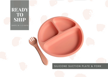 Load image into Gallery viewer, Silicone Suction Plate and Fork