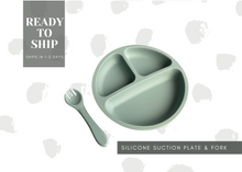 Load image into Gallery viewer, Silicone Suction Plate and Fork