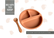 Load image into Gallery viewer, Silicone Suction Plate and Fork