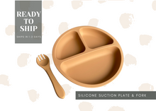 Load image into Gallery viewer, Silicone Suction Plate and Fork