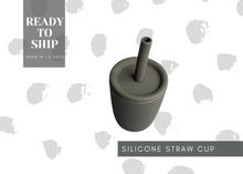 Load image into Gallery viewer, Silicone Straw and Open Cup