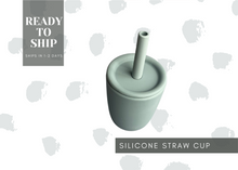 Load image into Gallery viewer, Silicone Straw and Open Cup