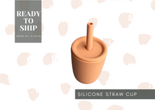 Load image into Gallery viewer, Silicone Straw and Open Cup