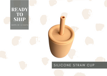 Load image into Gallery viewer, Silicone Straw and Open Cup