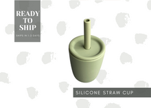 Load image into Gallery viewer, Silicone Straw and Open Cup