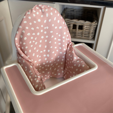 Load image into Gallery viewer, Waterproof and Wipeable Peony Pink Dotty Print