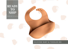 Load image into Gallery viewer, Silicone Baby and Toddler Bib