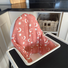 Load image into Gallery viewer, Waterproof and Wipeable Coral Sun and Moons Print