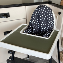 Load image into Gallery viewer, Waterproof and Wipeable Black Dotty Print