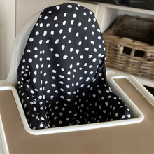 Load image into Gallery viewer, Waterproof and Wipeable Black Dotty Print