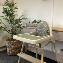 Load image into Gallery viewer, Waterproof and Wipeable Sage Dotty Print