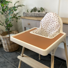 Load image into Gallery viewer, Waterproof and Wipeable Cocoa Dotty Print