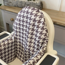 Load image into Gallery viewer, Waterproof and Wipeable Charcoal Houndstooth Print