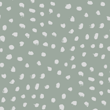 Load image into Gallery viewer, Waterproof and Wipeable Sage Dotty Print