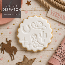 Load image into Gallery viewer, Rodeo Theme Biscuit Stamp &amp; Cutter Set
