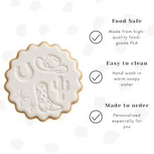 Load image into Gallery viewer, Rodeo Theme Biscuit Stamp &amp; Cutter Set

