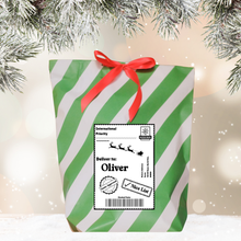 Load image into Gallery viewer, Personalised Nice List Santa Delivery Stickers

