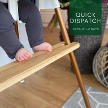 Load image into Gallery viewer, IKEA Antilop Adjustable Wooden Footrest, Treated Ash Wood, Handmade in UK
