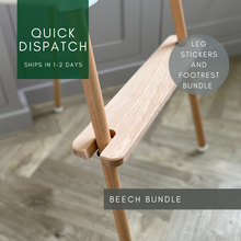 Load image into Gallery viewer, Beech Footrest and Leg Stickers Bundle
