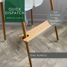Load image into Gallery viewer, Oak Footrest and Leg Stickers Bundle
