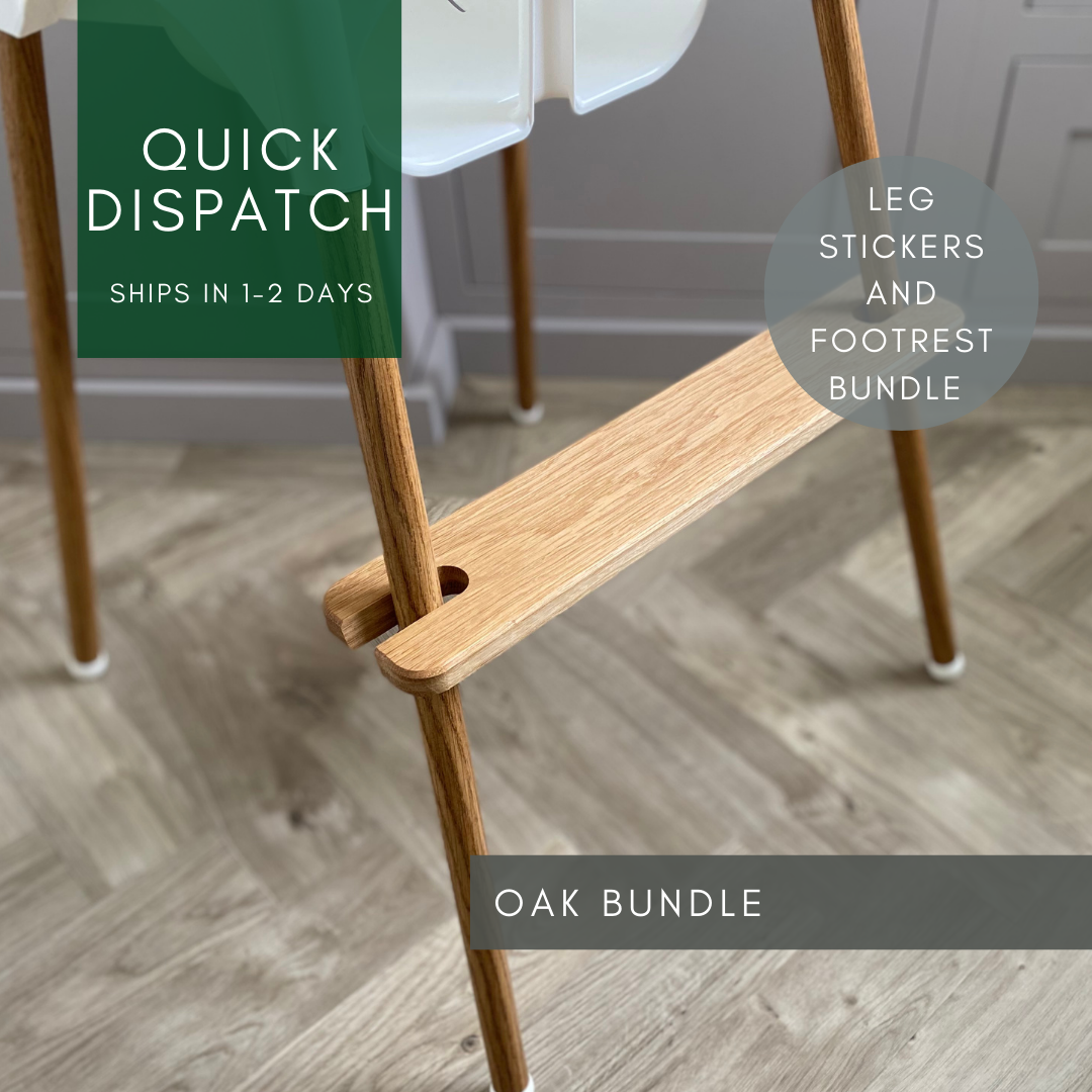 Oak Footrest and Leg Stickers Bundle