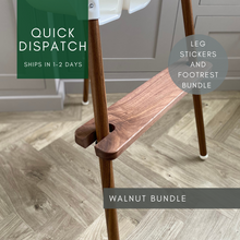 Load image into Gallery viewer, Walnut Footrest and Leg Stickers Bundle
