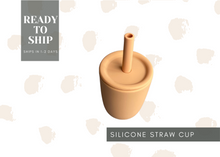 Load image into Gallery viewer, Silicone Straw and Open Cup
