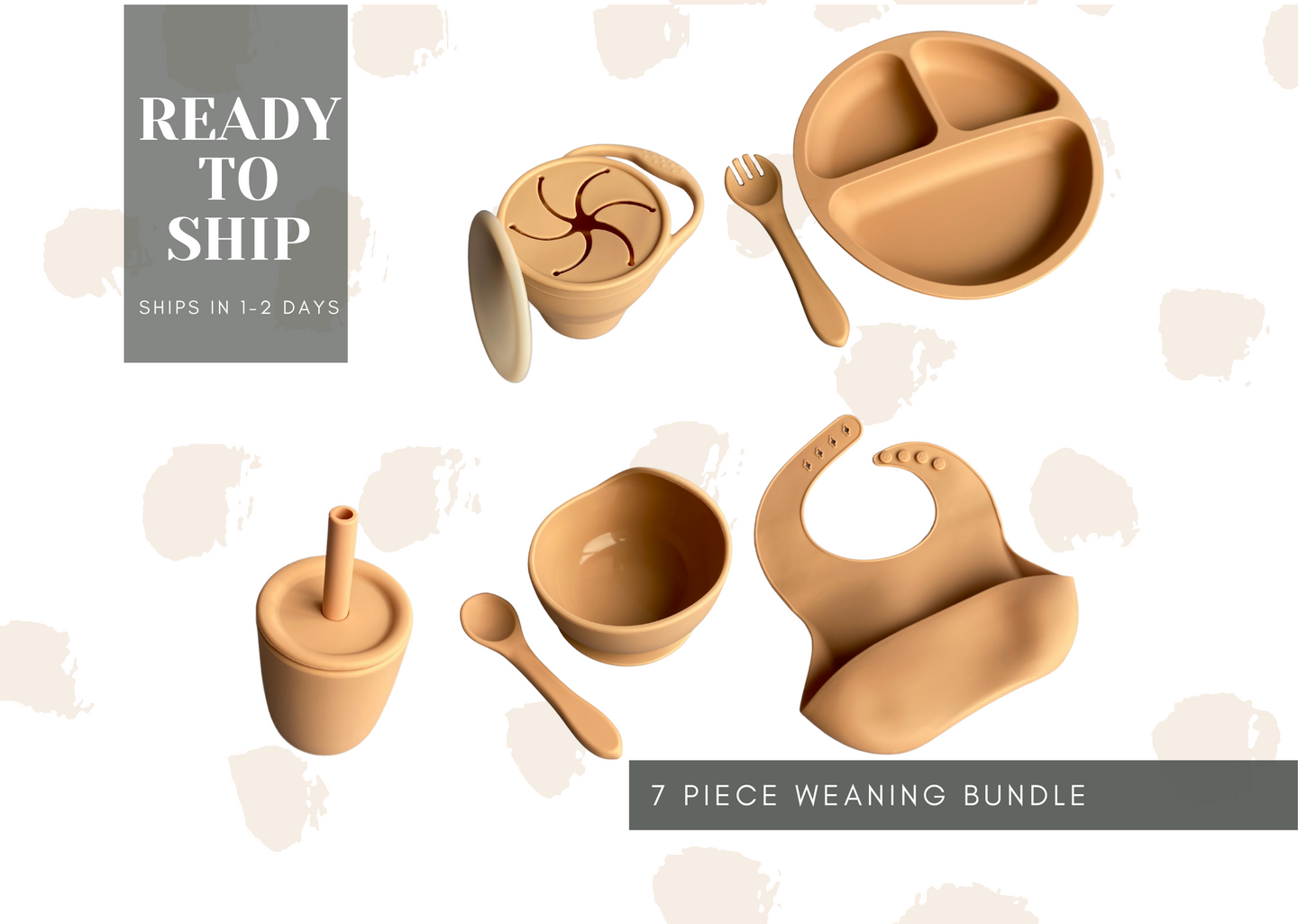 7 Piece Weaning Bundle | Crème Brûlée