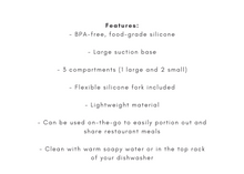 Load image into Gallery viewer, Silicone Suction Plate and Fork
