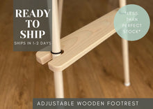 Load image into Gallery viewer, ***Less Than Perfect***, Antilop Adjustable Wooden Footrest, Ash Wood, Handmade in UK

