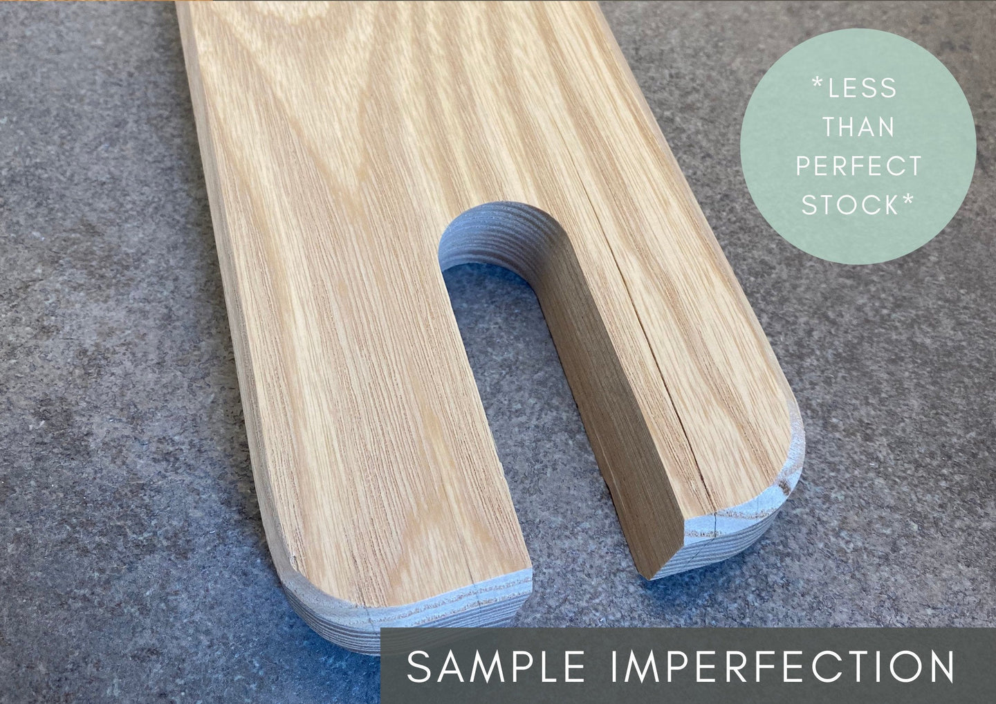 ***Less Than Perfect***, Antilop Adjustable Wooden Footrest, Ash Wood, Handmade in UK